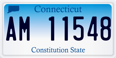 CT license plate AM11548