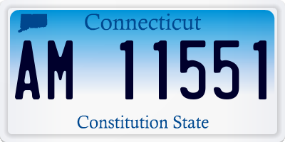 CT license plate AM11551