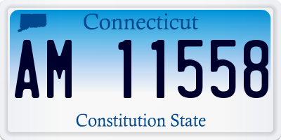 CT license plate AM11558