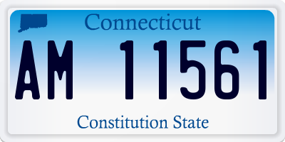 CT license plate AM11561