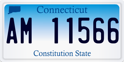 CT license plate AM11566