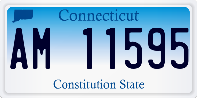 CT license plate AM11595