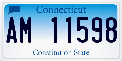 CT license plate AM11598