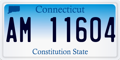 CT license plate AM11604