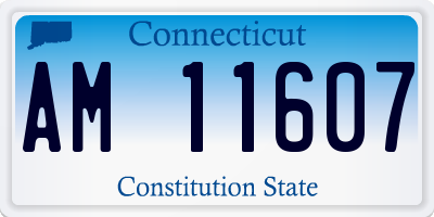 CT license plate AM11607