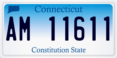 CT license plate AM11611