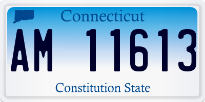 CT license plate AM11613