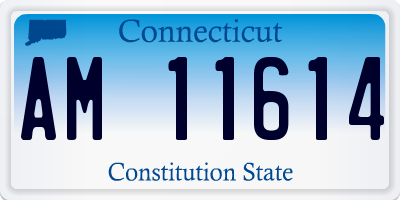 CT license plate AM11614