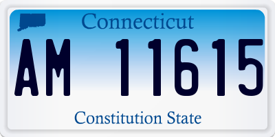 CT license plate AM11615