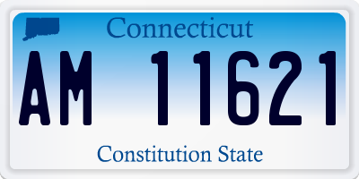 CT license plate AM11621
