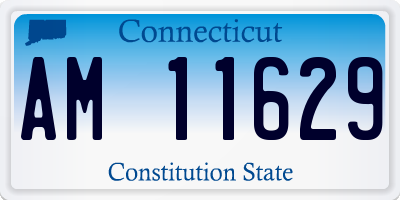 CT license plate AM11629