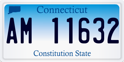 CT license plate AM11632