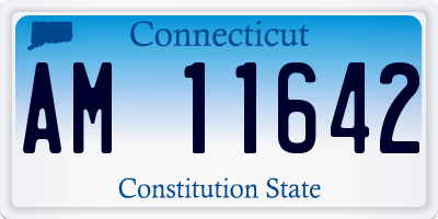 CT license plate AM11642