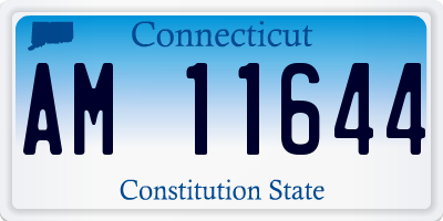 CT license plate AM11644
