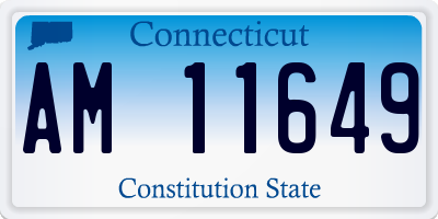 CT license plate AM11649