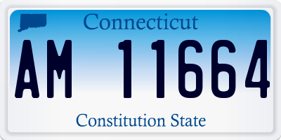 CT license plate AM11664