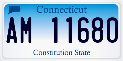 CT license plate AM11680