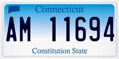CT license plate AM11694