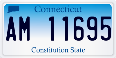 CT license plate AM11695