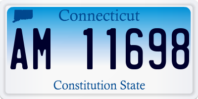 CT license plate AM11698