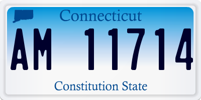 CT license plate AM11714