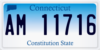 CT license plate AM11716