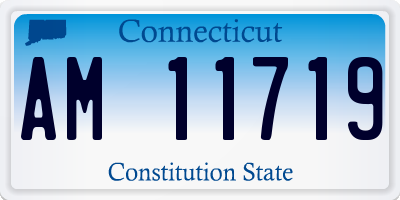 CT license plate AM11719