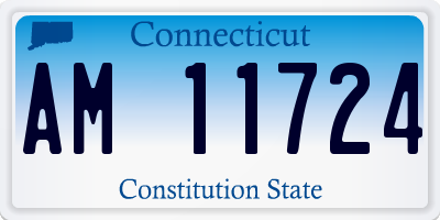 CT license plate AM11724