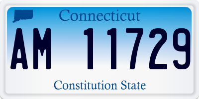 CT license plate AM11729