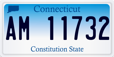 CT license plate AM11732