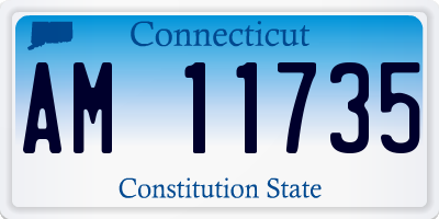 CT license plate AM11735