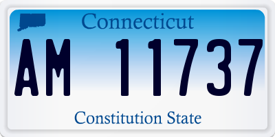 CT license plate AM11737