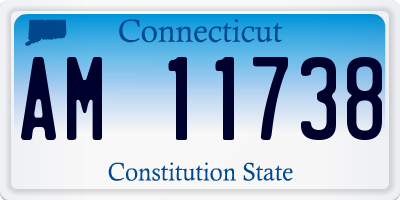 CT license plate AM11738