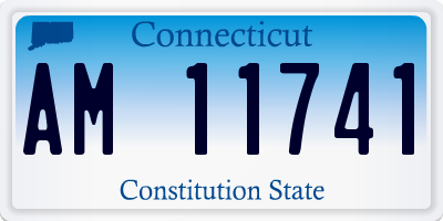 CT license plate AM11741