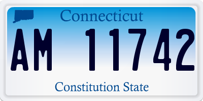 CT license plate AM11742