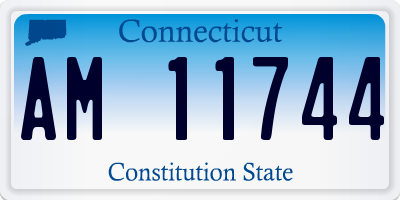 CT license plate AM11744
