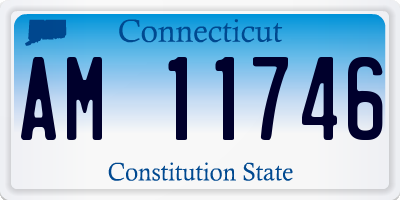 CT license plate AM11746