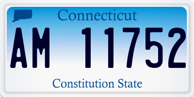 CT license plate AM11752