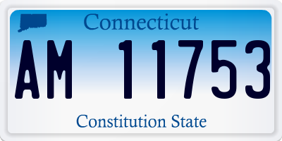CT license plate AM11753