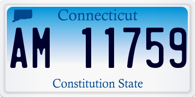 CT license plate AM11759