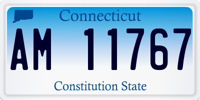 CT license plate AM11767
