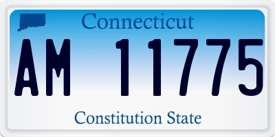 CT license plate AM11775