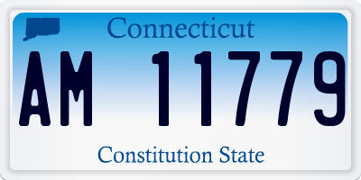 CT license plate AM11779