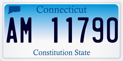 CT license plate AM11790