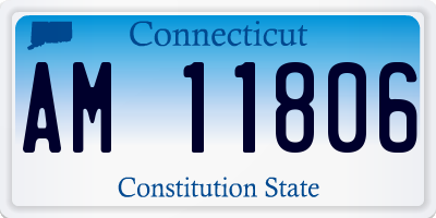 CT license plate AM11806