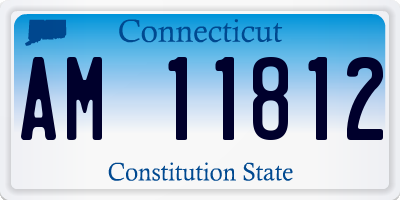 CT license plate AM11812