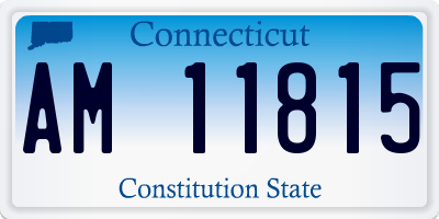 CT license plate AM11815