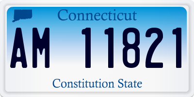 CT license plate AM11821