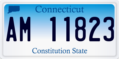 CT license plate AM11823