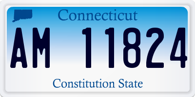 CT license plate AM11824
